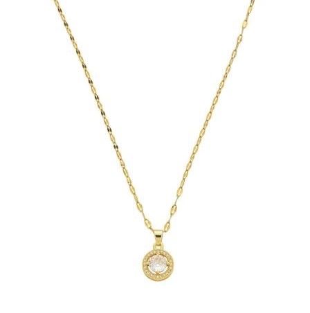 Colar Ponto de Luz Dourado